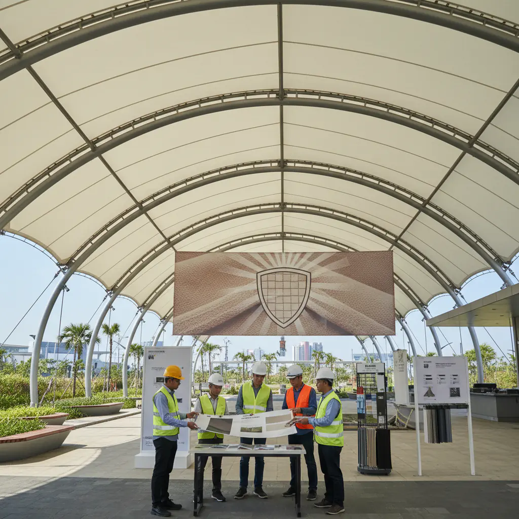 Memilih Material Terbaik dengan Garansi Material Hingga 15 Tahun - Tenda Membrane Bandung | PT INDO Membrane Konstruksi