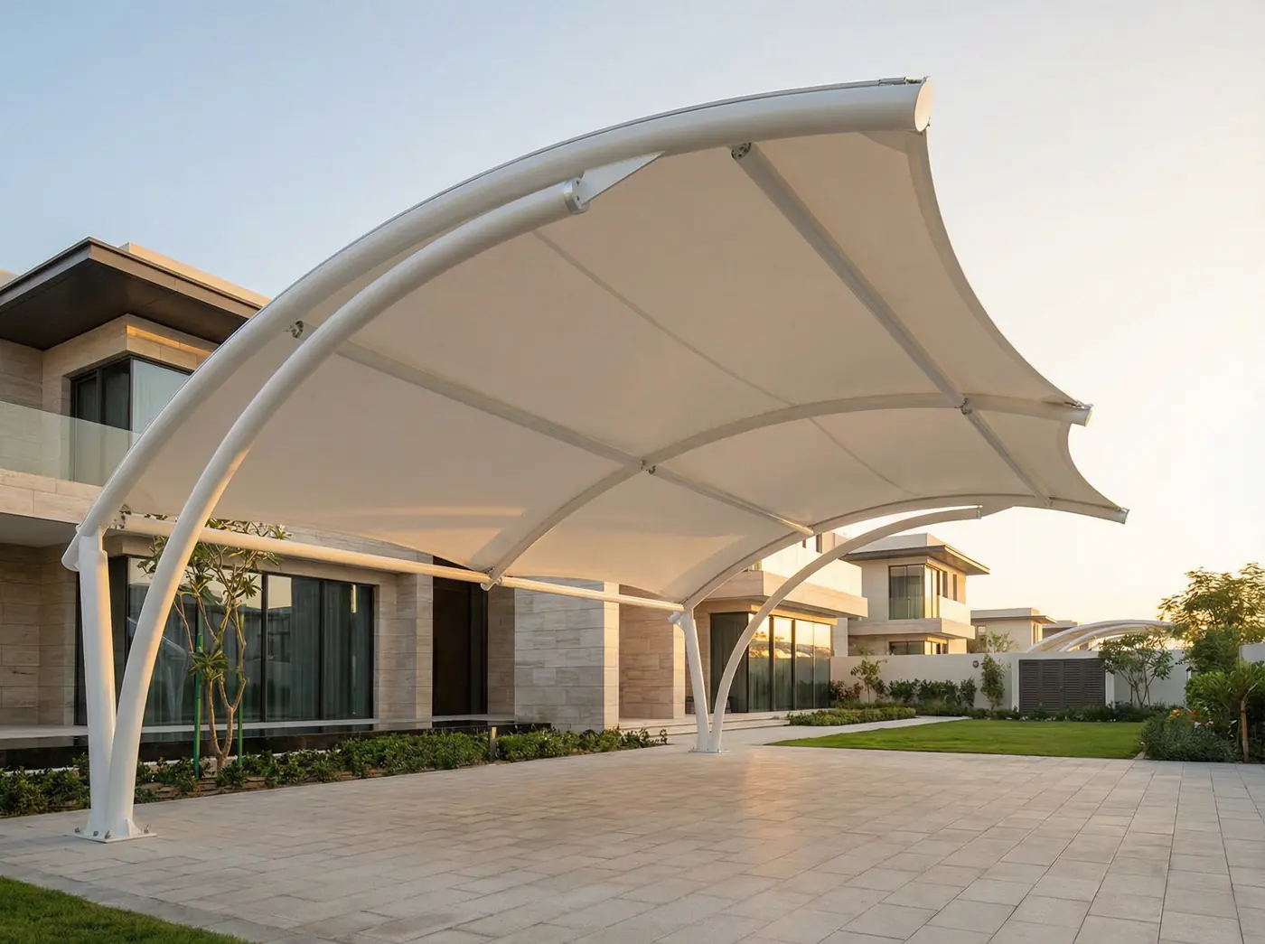 Model Kanopi Membrane Paling Favorit Saat Ini - Tenda Membrane Jakarta selatan | PT INDO Membrane Konstruksi