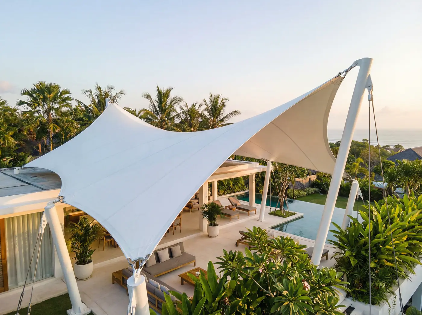 Pilihan Desain dan Model Atap Membrane Paling Populer - Tenda Membrane Bali | PT INDO Membrane Konstruksi