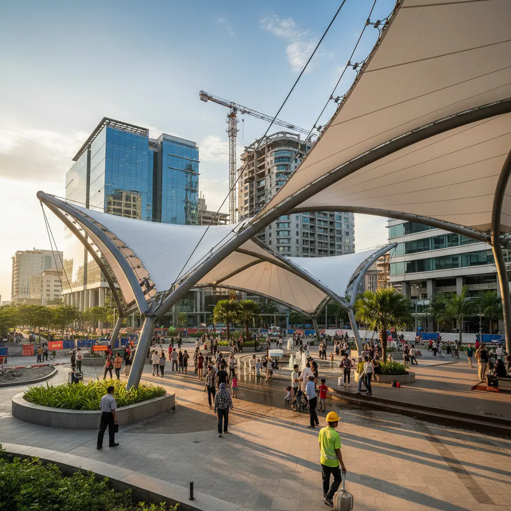 Tenda Membrane Serang: Solusi Atap Modern dan Fungsional - Tenda Membrane Serang | PT INDO Membrane Konstruksi