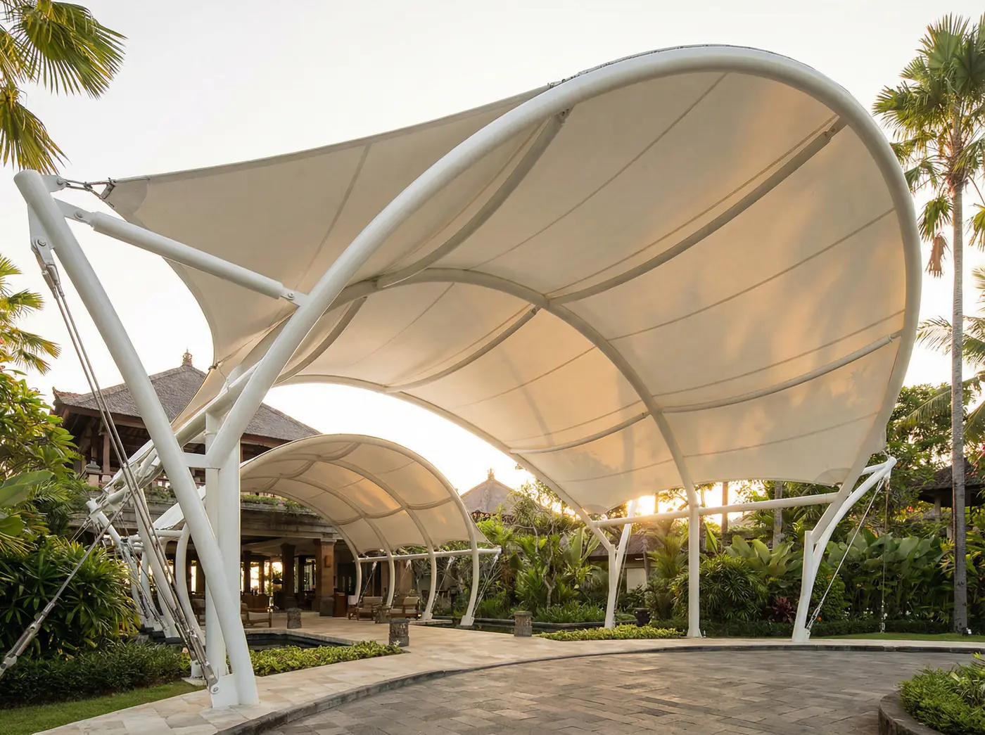 Tenda Membrane Bali Bergaransi 15 Tahun Pemasangan Cepat & Rapi