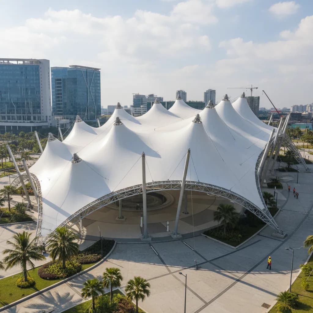 Tenda Membrane - Indo Membrane Tenda Membrane oleh PT Indo Membrane Konstruksi