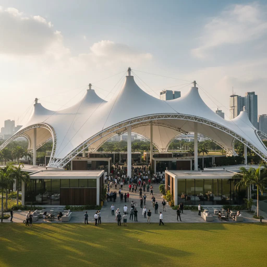 Tenda Membrane - Indo Membrane Tenda Membrane oleh PT Indo Membrane Konstruksi