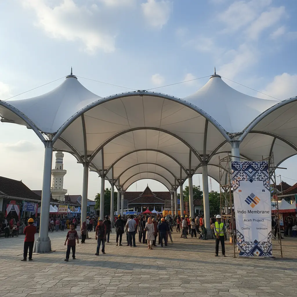 Mengapa Memilih Indo Membrane untuk Proyek di Aceh? - canopy membrane aceh | PT INDO Membrane Konstruksi