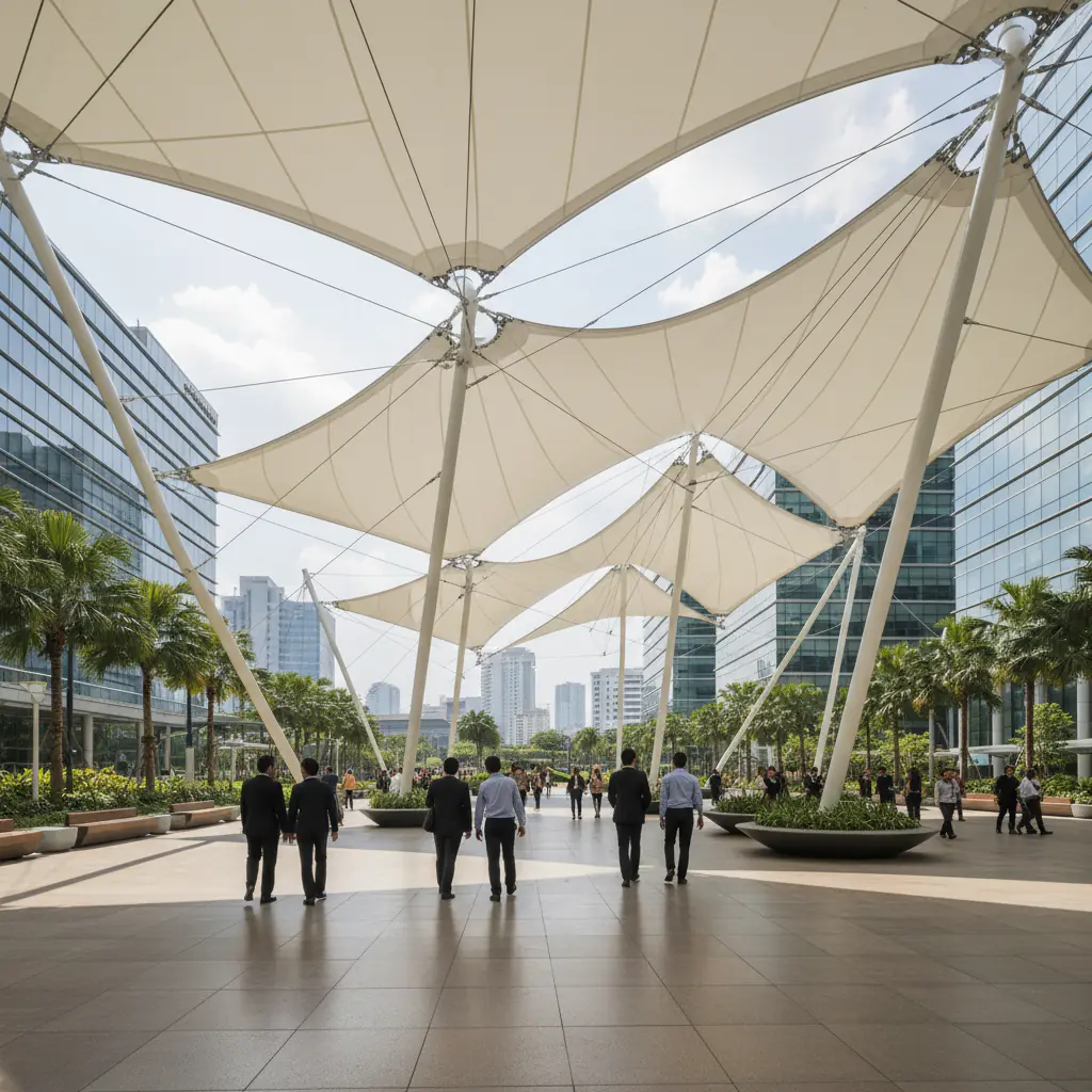 Jasa Canopy Membrane Riau: RAB Transparan & Pemasangan Cepat